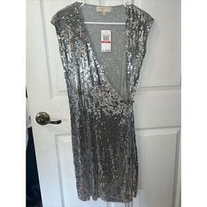 Michael Kors Long Sequin Vest  -‎ Size Extra Small MSRP $150-NWT